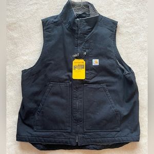 Carhartt Men’s Sherpa vest, NWT, size large black